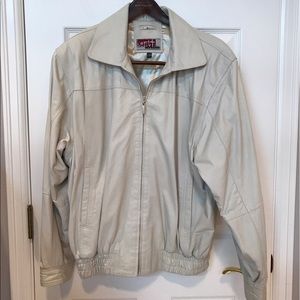 Mens leather jacket from Italy