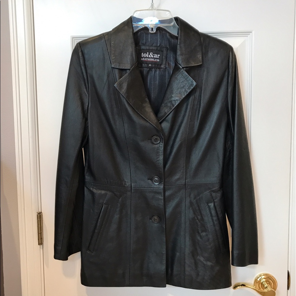 Women's leather jacket/blazer from Italy