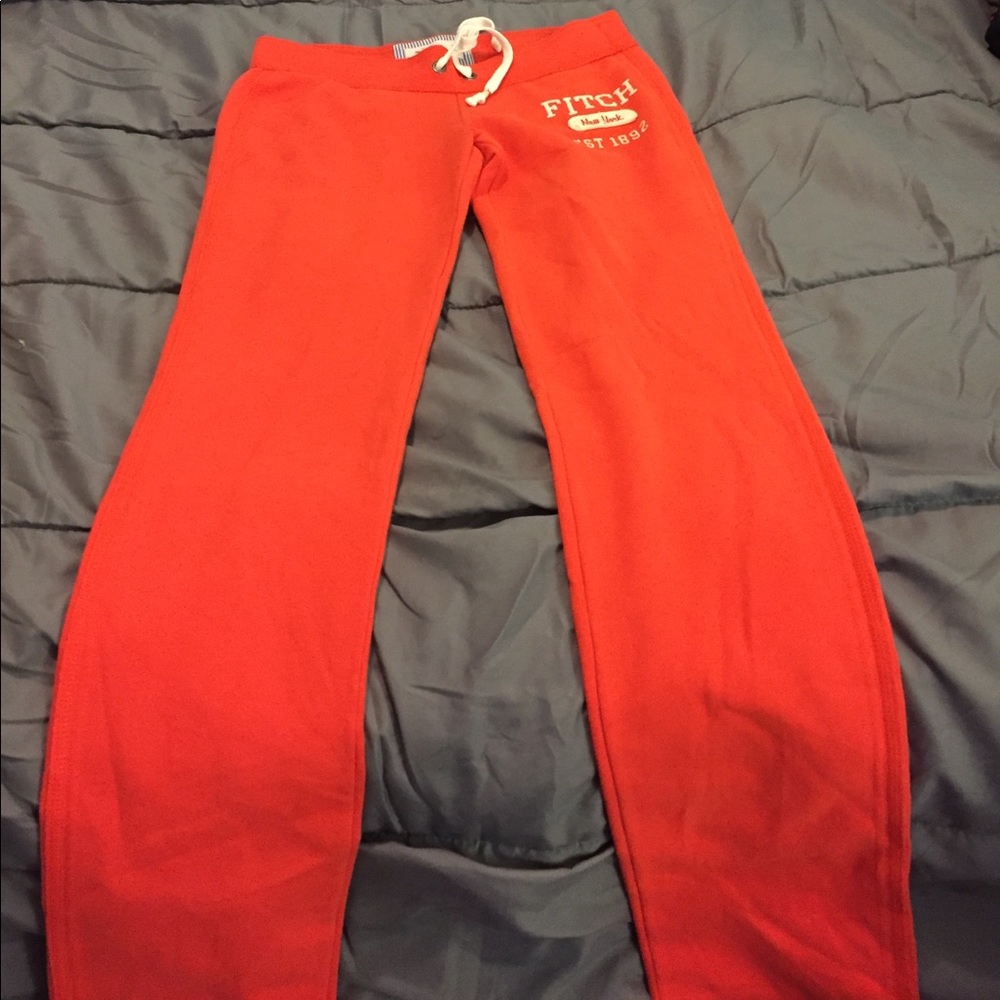 Orange sweatpants