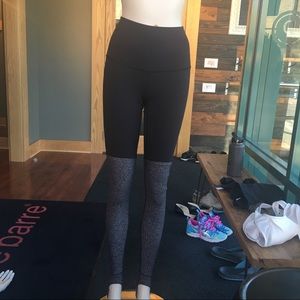 High Waisted Herringbone/Black Stirrup