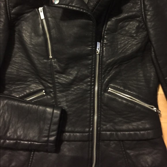 Rachel Roy Black Leather Jacket - Picture 2 of 8