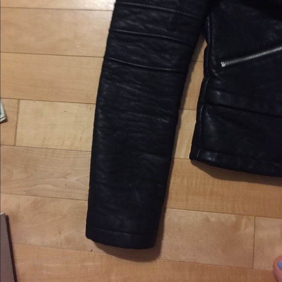 Rachel Roy Black Leather Jacket - Picture 3 of 8