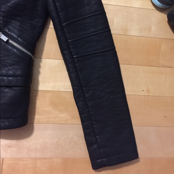 Rachel Roy Black Leather Jacket - Picture 4 of 8