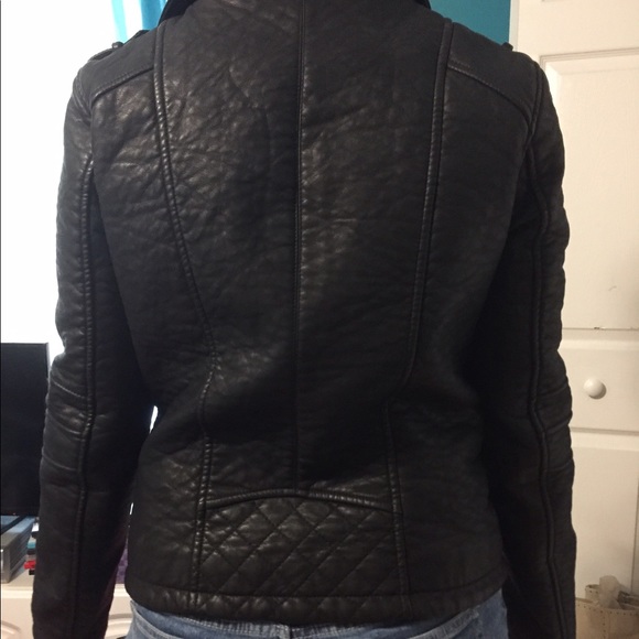Rachel Roy Black Leather Jacket - Picture 8 of 8