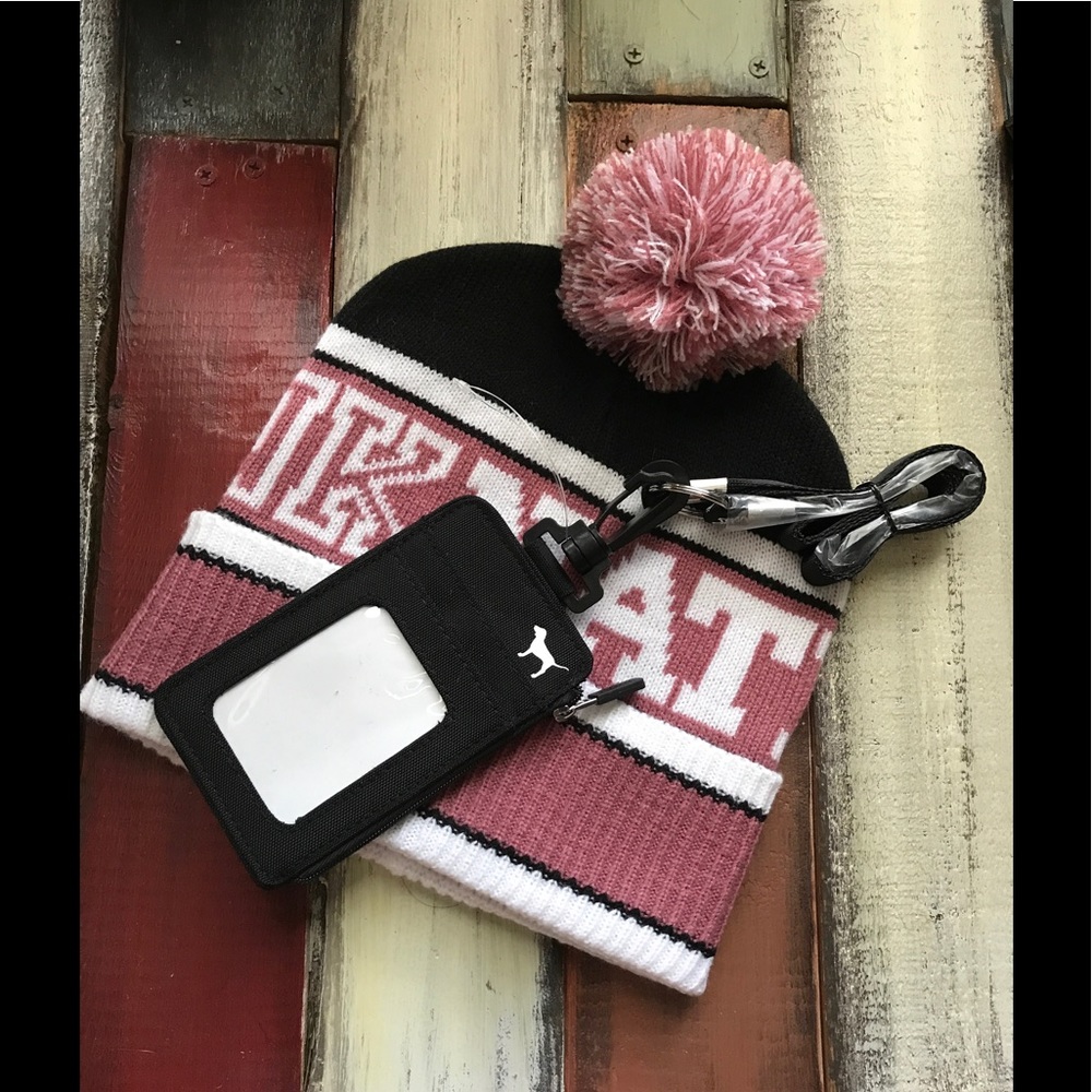 Victoria Secret Beannie & lanyard