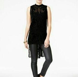 NWT BAR III Velvet Burnout Hi Low Top