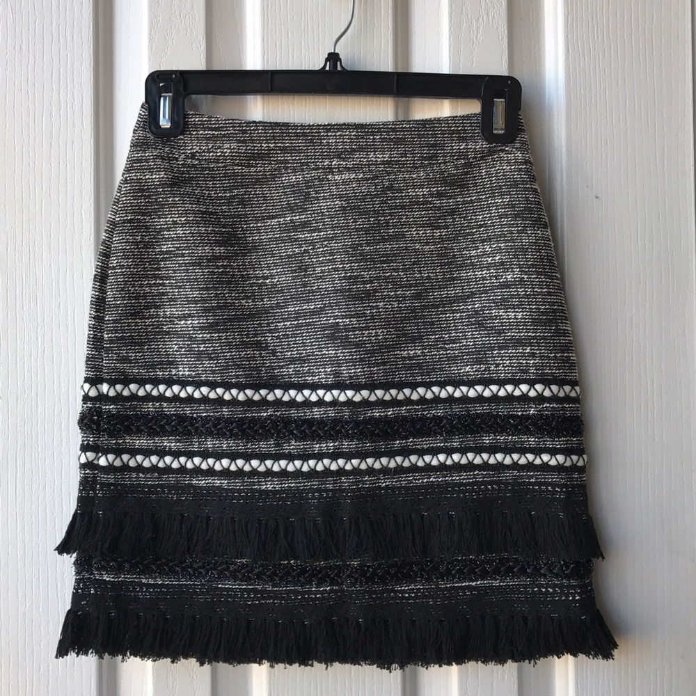 Tweed Tassel Fringe Skirt  [NWT]
