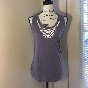 Beaded tank shirt
