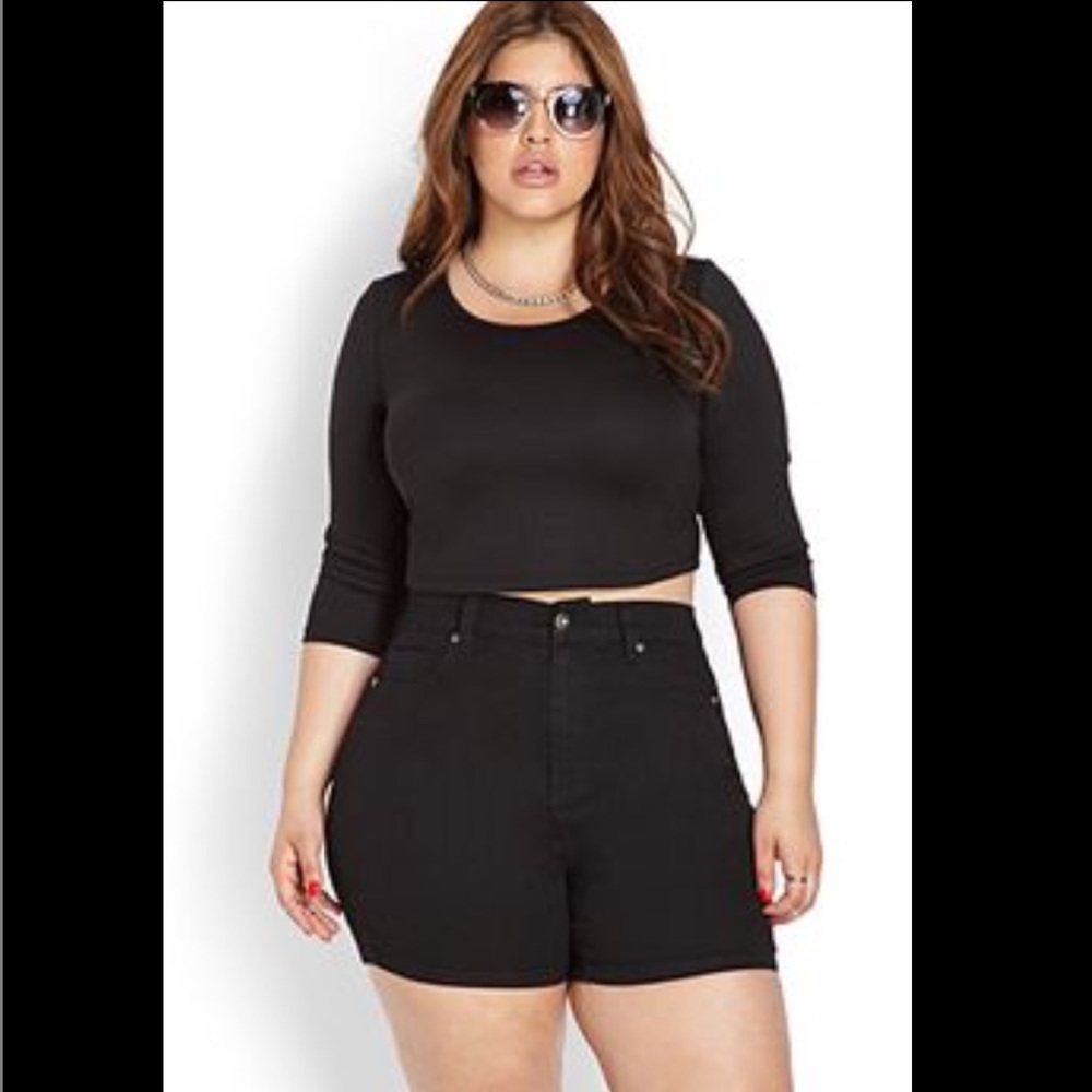 F21 Plus Size High Waisted Shorts