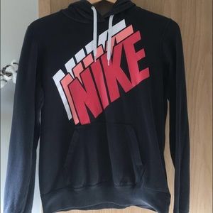 Black and Pink Nike Sweatshirt (large)