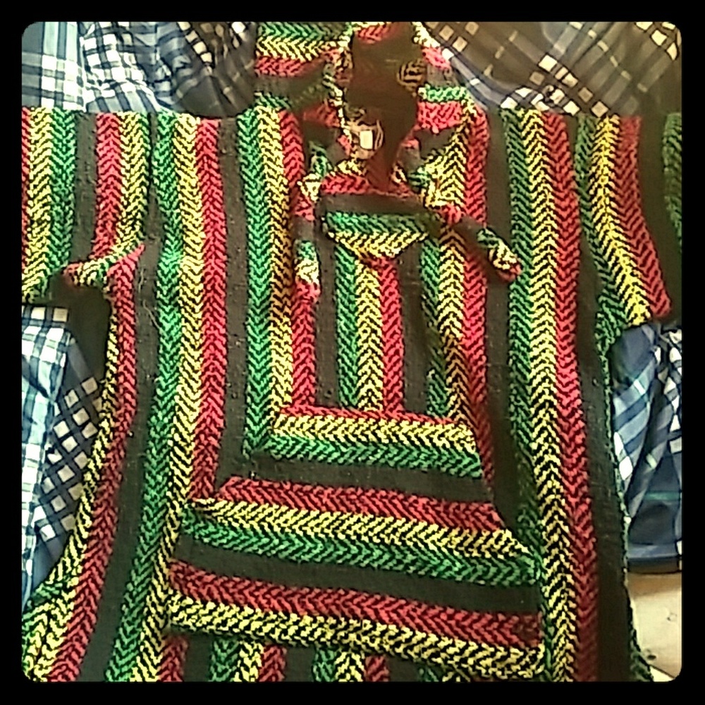 Baja Knitted Rasta Hoodie