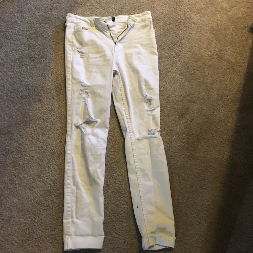 White jeans