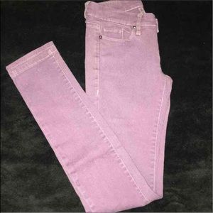 Purple skinny jeans