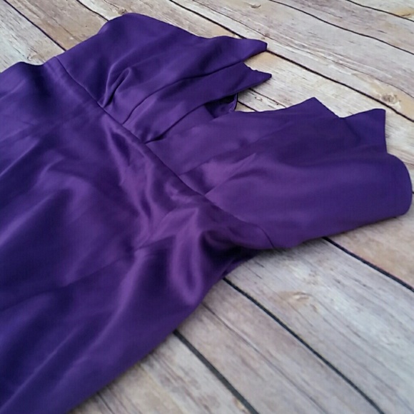 Bebe- Purple Strapless dress - Picture 1 of 4
