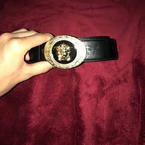 Versace Gold Medusa Belt