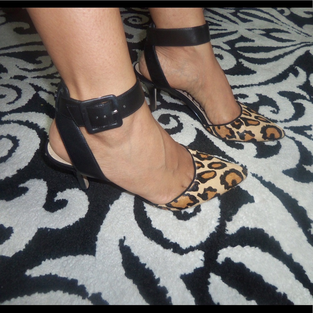 SAM EDELMAN Women's Okala Black/Nude Leopard