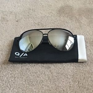 Quay mirrored aviator sunglasses
