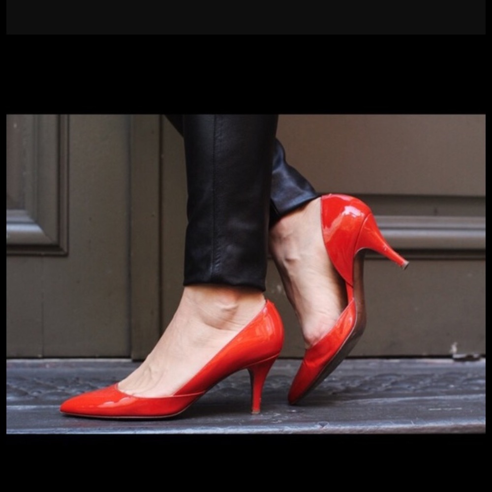 J.Crew Valentina Poppy Red Pumps 7.5