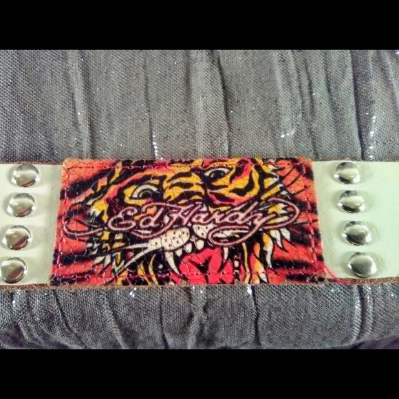 ED HARDY STUDDED BELT - Picture 4 of 7