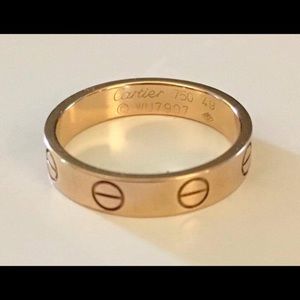 Cartier 18k yellow gold love wedding band