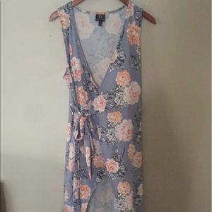 Floral wrap dress