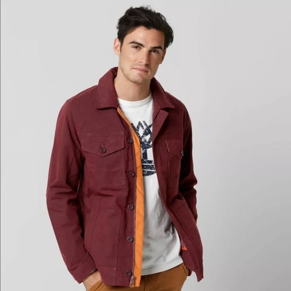 MEN'S TIMBERLAND MOUNT DAVIS WAXED CHORE COAT - Picture 4 of 5