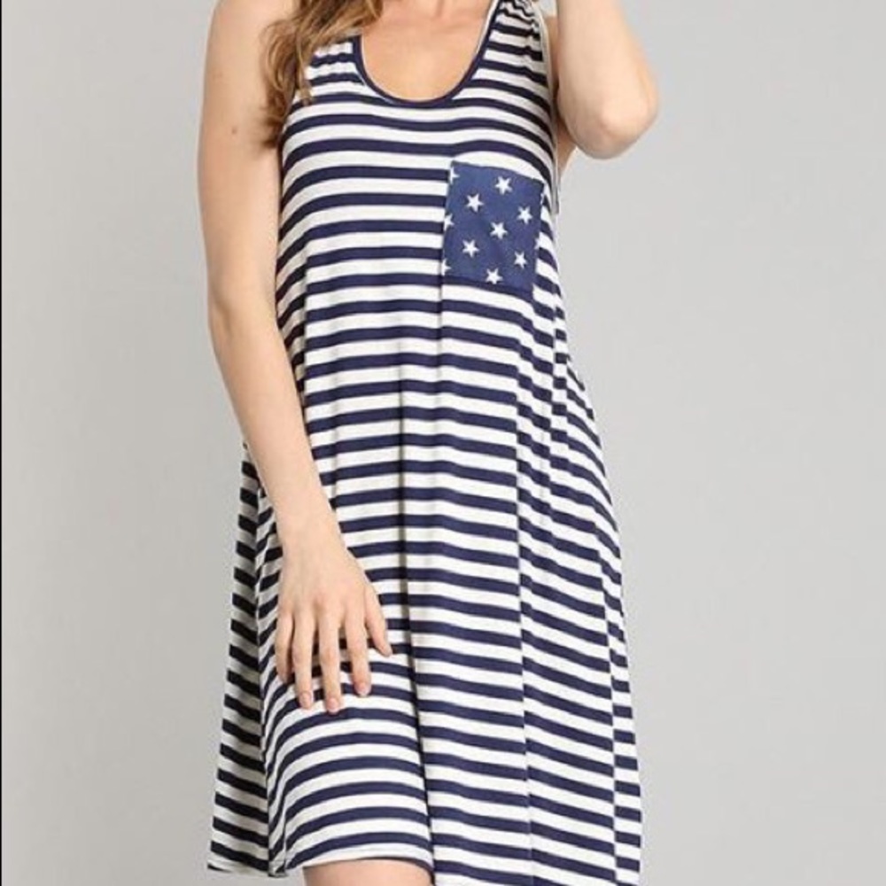 SALE❗️Navy blue American flag dress!