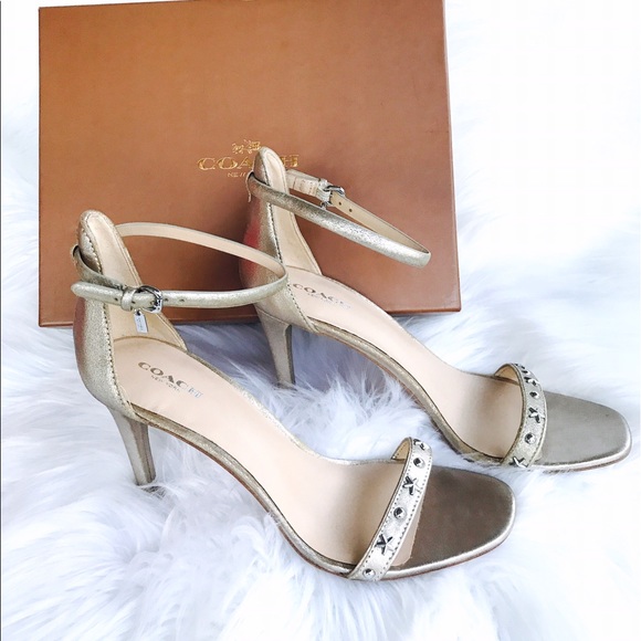 Coach Melrose Met Dusted Suede Sandal - Picture 4 of 8