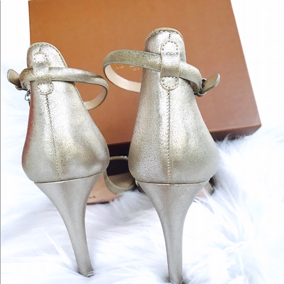 Coach Melrose Met Dusted Suede Sandal - Picture 6 of 8