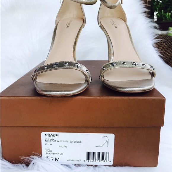 Coach Melrose Met Dusted Suede Sandal - Picture 7 of 8