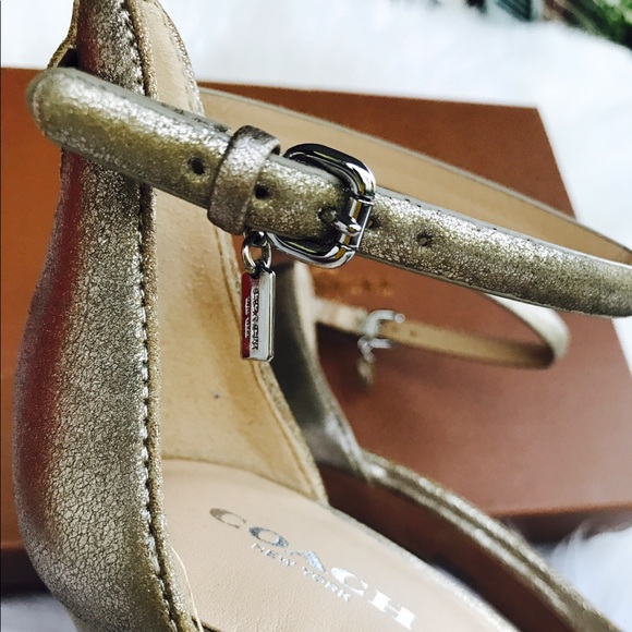 Coach Melrose Met Dusted Suede Sandal - Picture 8 of 8