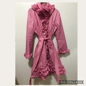💗💗Bubblegum Pink Ruffled XL Trench Coat💗💗