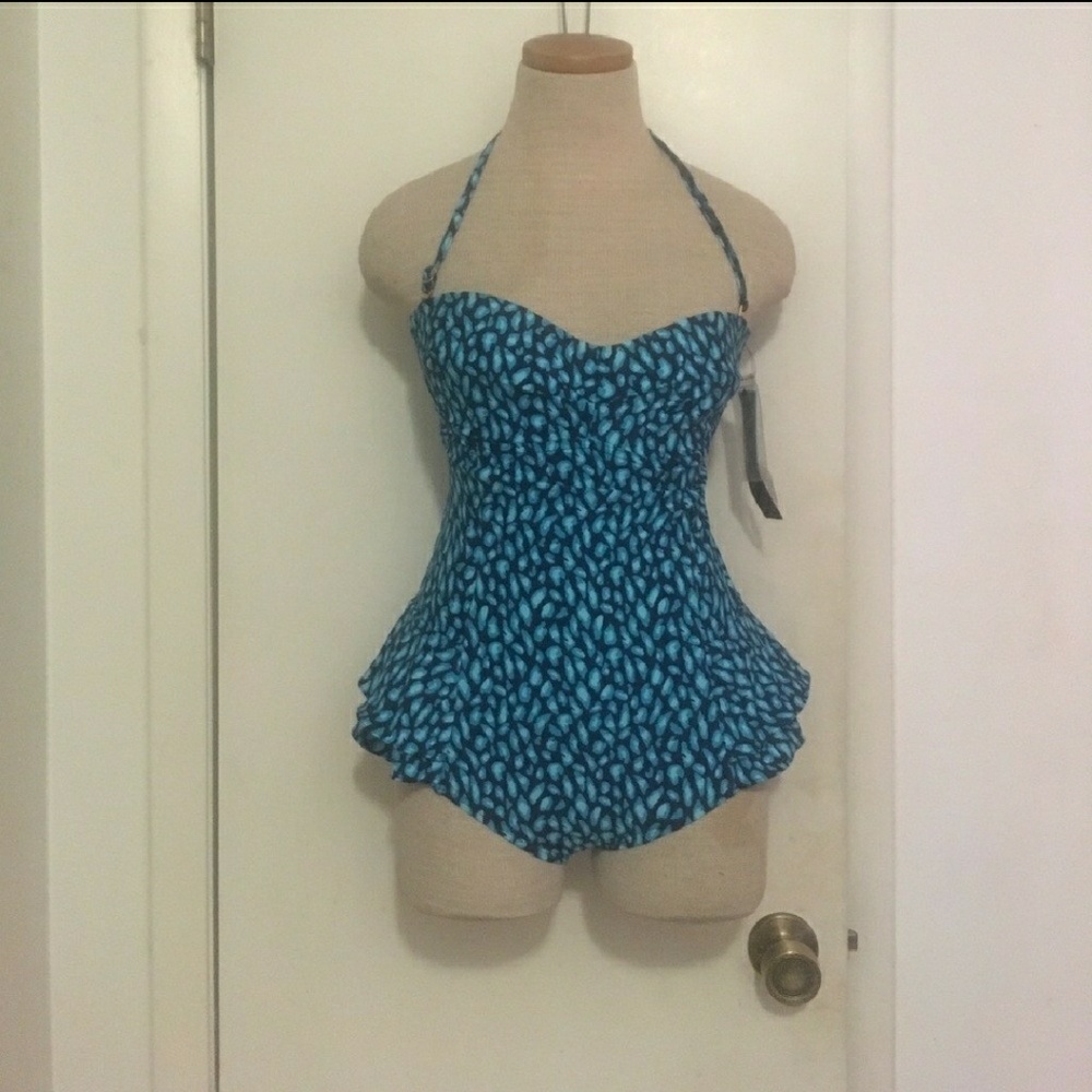 DKNY New Retro Vintage Style Swimsuit 10