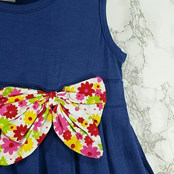 SALE***Navy blue Bow Dress. Kids   :) - Picture 3 of 4