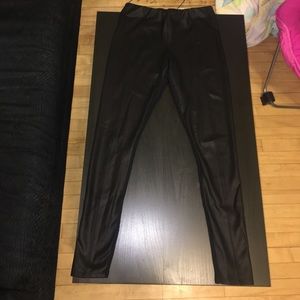 Express faux leather leggings