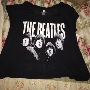 THE BEATLES FLOWY CROP TOP
