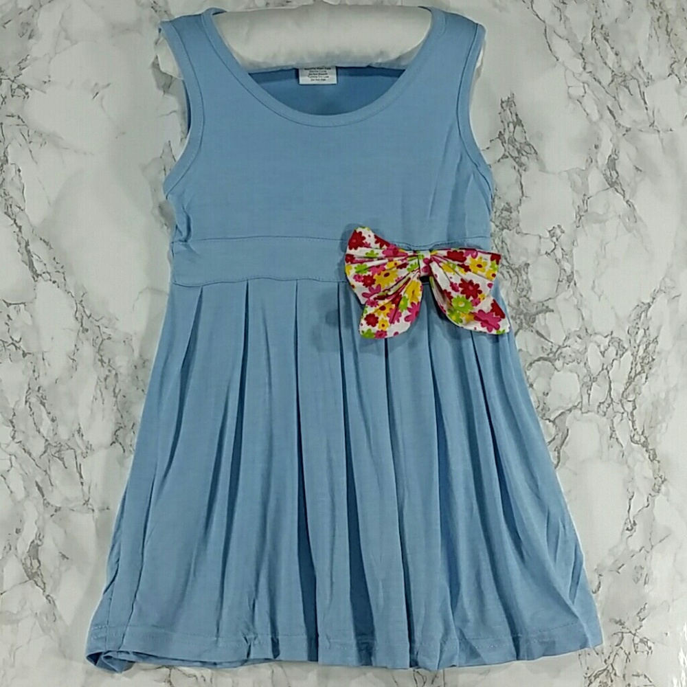 SALE***Light Blue Bow Dress. Kids :) - Picture 1 of 4
