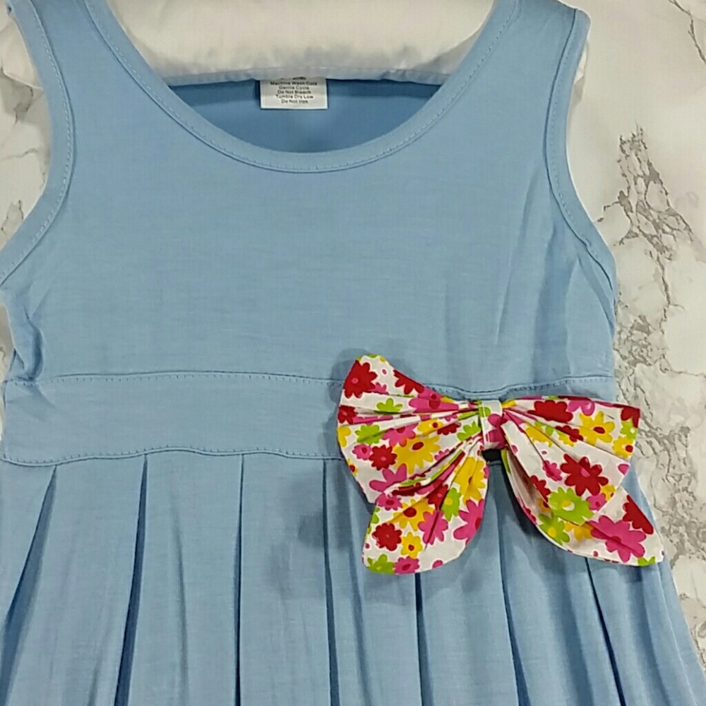 SALE***Light Blue Bow Dress. Kids :) - Picture 2 of 4