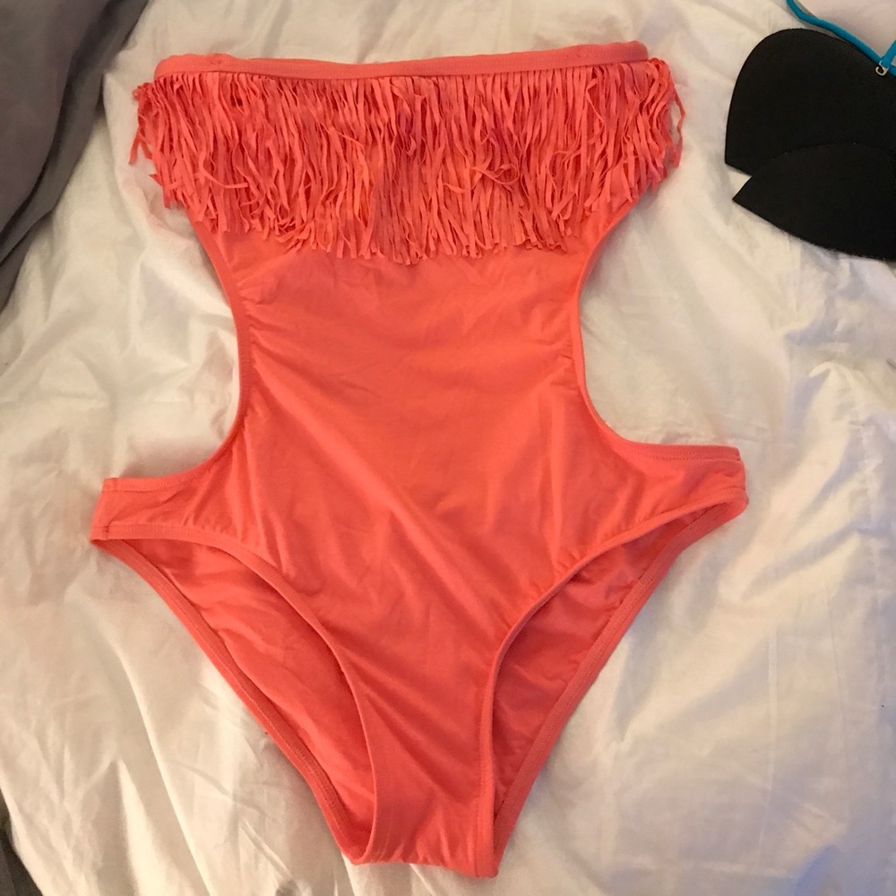 L*Space cut out fringe one piece