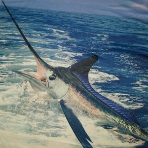 Get a life 2XL Catching a Marlin t-shirt