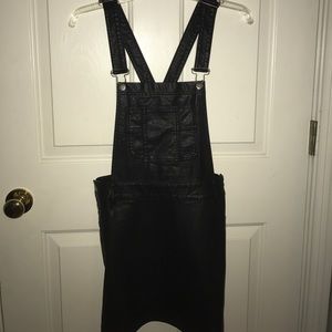 Leather Overall Skirt