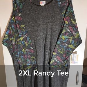 Lularoe 2x Randy feather sleeves super soft NWT Lularoe 2x Randy feather sleeves super soft NWT