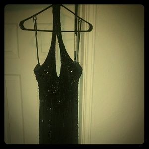 Black evening gown