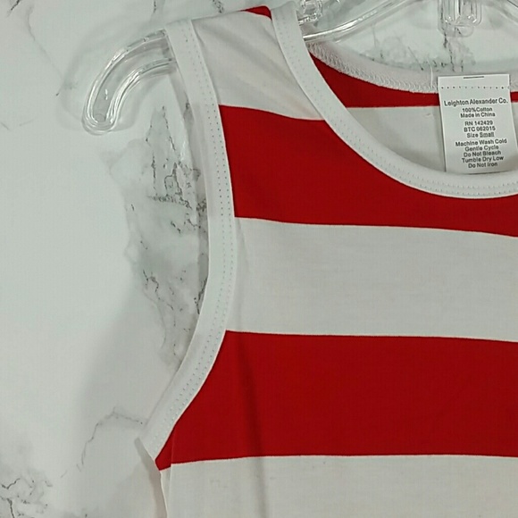 SALE**Red, white wide stripes skater dress.KIDS :) - Picture 3 of 4