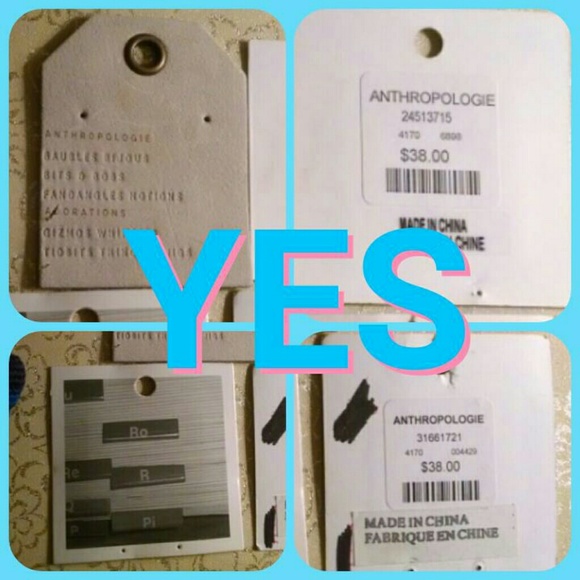 ⚡BEWARE⚡ 😲Fake Anthro Jewelry!⚡ - Picture 8 of 8