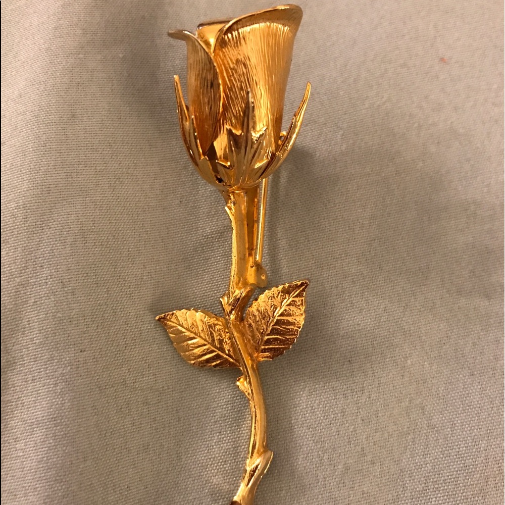 Vintage Antique Rose Gold-Tone Brooch