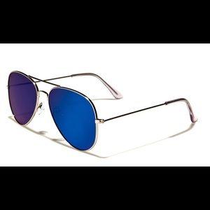 Blue Aviator Sunglasses