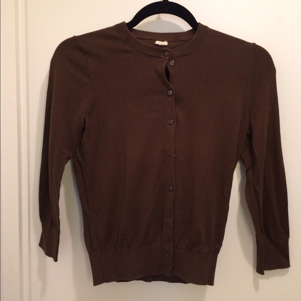 J.Crew Brown Jackie Cardigan - XS