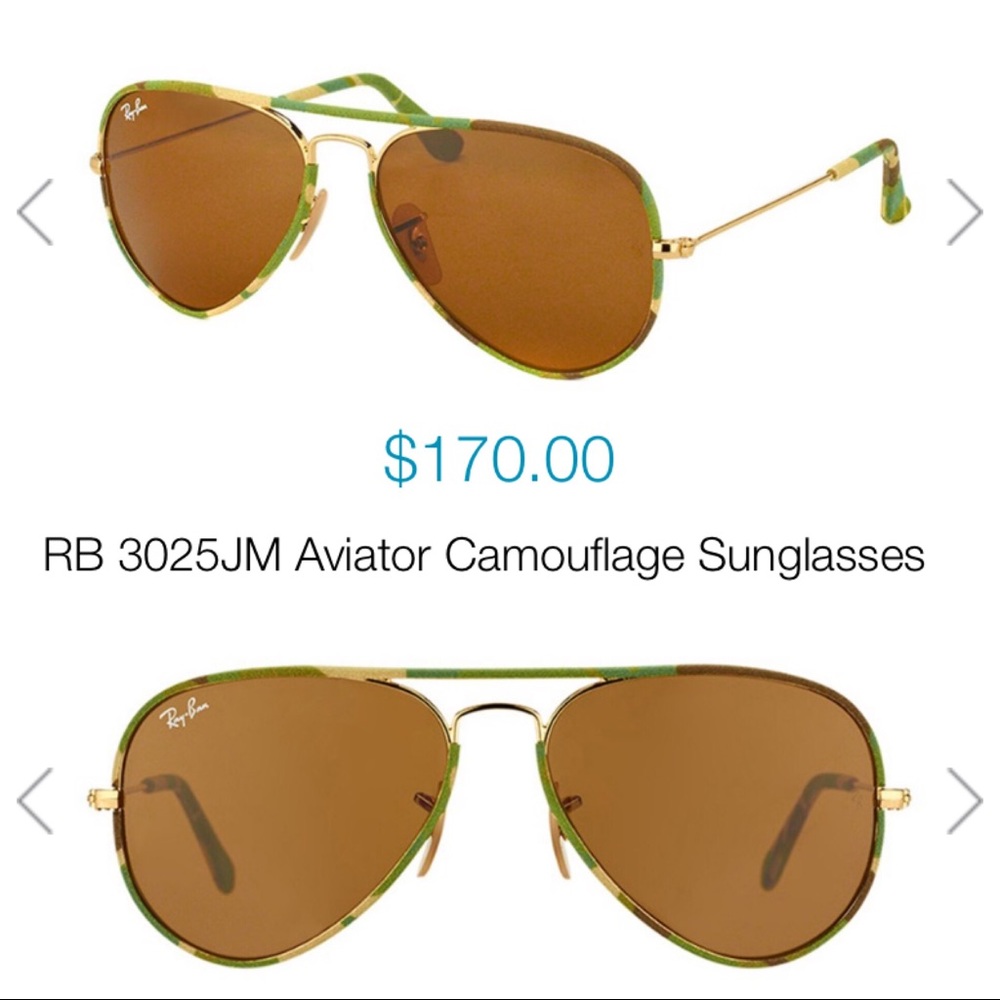 *NWT* Auth Ray-ban Camouflage Aviators