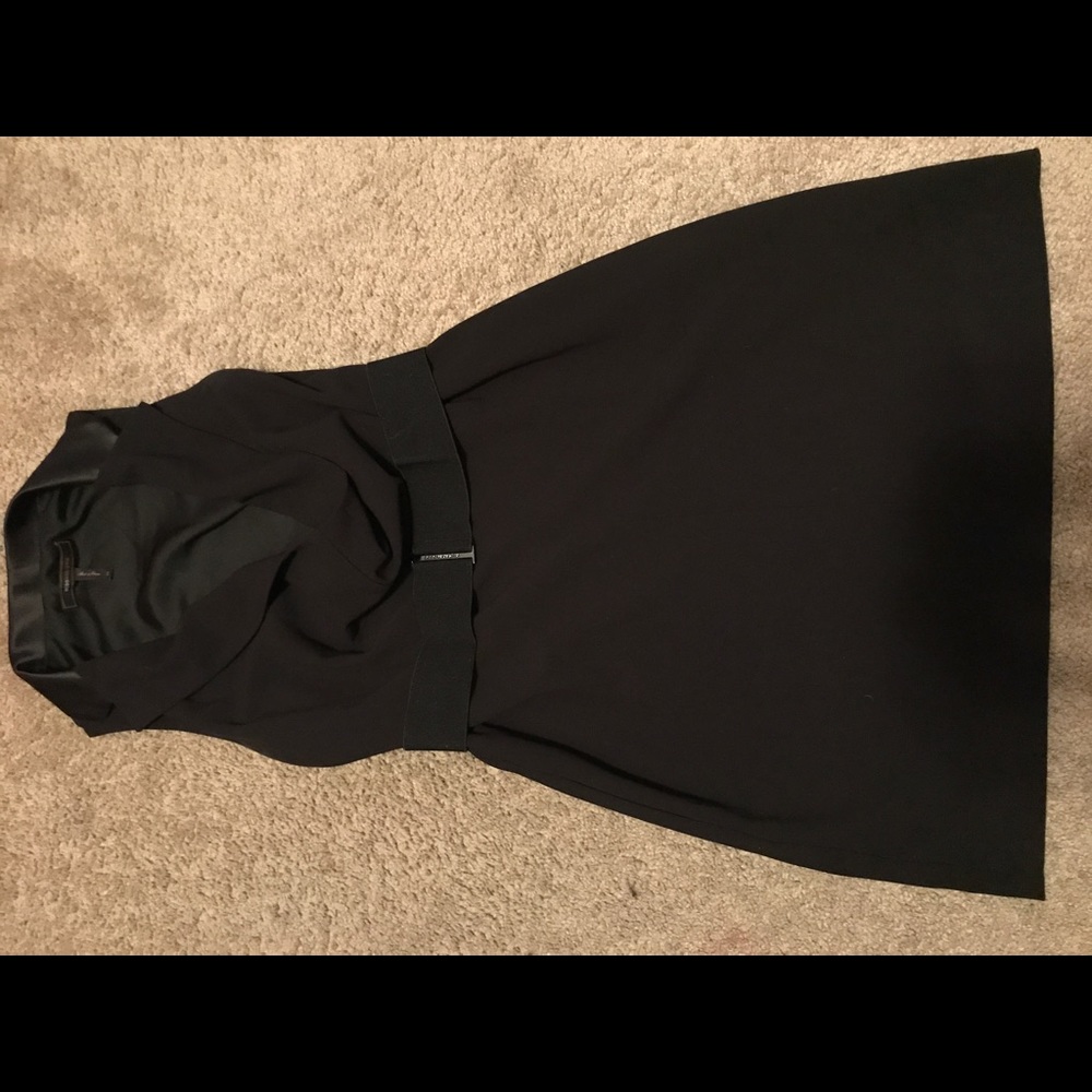 BCBG Black tuxedo dress sleeveless - Picture 2 of 4